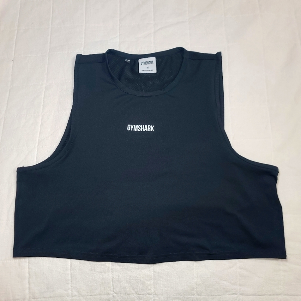 Gym Shark Crop Workout Tank Black sz. M